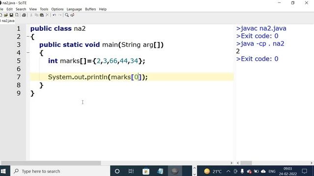 Display Array Out of bound exception in Java смотреть онлайн