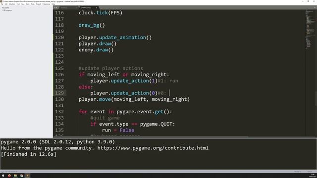 PyGame Scrolling Shooter Game Beginner Tutorial in Python - PART 3 | Sprite Animation смотреть онлайн