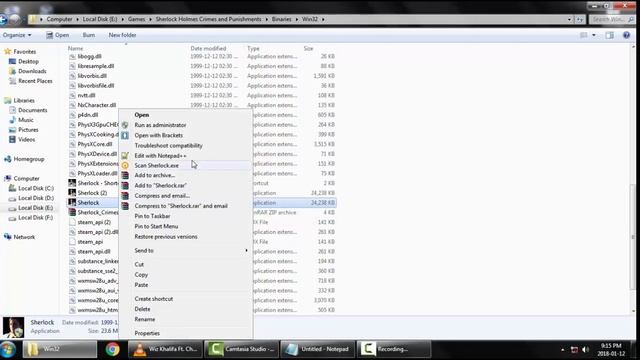 How to fix sherlock holmes(7) crimes and punishments exe wont open,error смотреть онлайн