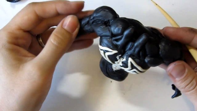 Как слепить Венома из пластилина Туториал 2 Venom from clay Tutorial 2 смотреть онлайн