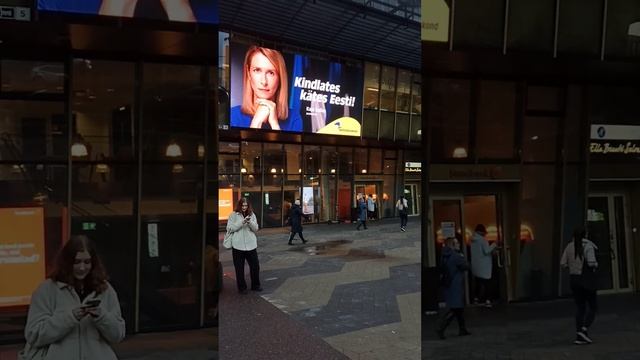 Таллинн прямо сейчас !) В центре города на перекрëстке около Виру Кескуса / Эстония сегодня смотреть онлайн