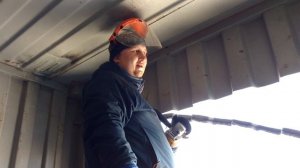 Дом из  двух морских контейнеров   Container House  Крыша Сварочные работы