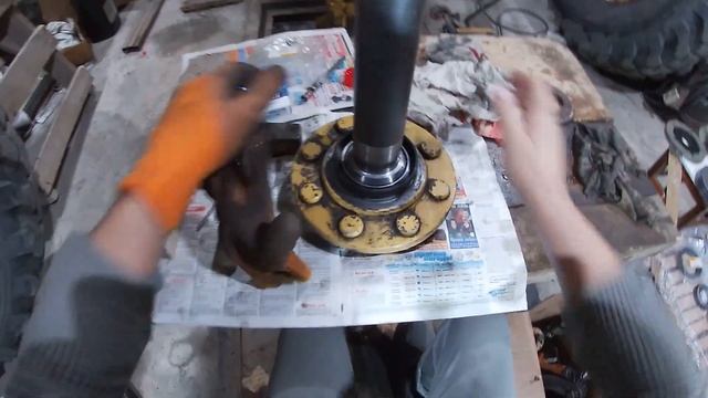 Замена подшипника,сальника,на полуоси заднего моста. Часть № 6 смотреть онлайн