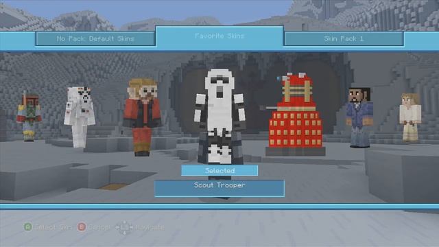 Minecraft (Xbox 360) - STAR WARS SKIN PACK! - FULL SHOWCASE + First Impression! смотреть онлайн