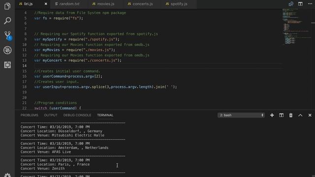 Liri Bot - A Command Line Node App смотреть онлайн