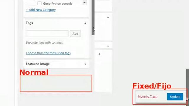 WordPress: Fijar botón Publicar/Actualizar - Fix the Publish/Update button смотреть онлайн