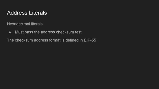 Solidity Contract Types, Byte Arrays, and {Address, Int, Rational} Literals смотреть онлайн