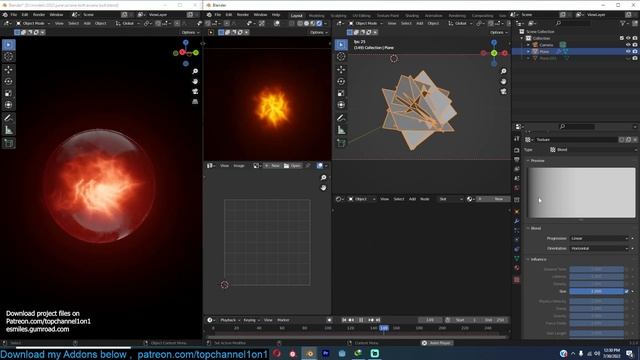 how to make a crystal energ ball in blender смотреть онлайн