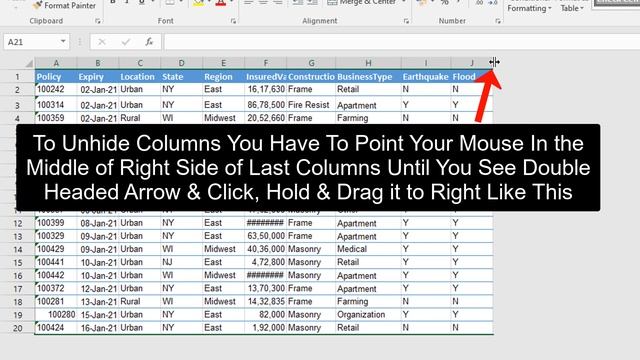 How to Hide All Unused Cells in Excel - Hide or Unhide Rows & Columns in Microsoft Excel Shortcut смотреть онлайн