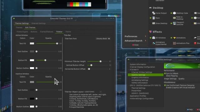 Ubuntu Mate 22.04 with Compiz + Emerald + Conky (part 3) смотреть онлайн