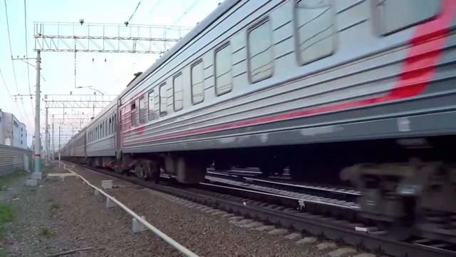 ЭП2к-214 с поездом №132 "Ижевск - Санкт Петербург" смотреть онлайн