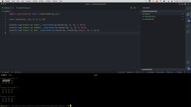 Demo: How to Insert an Element Into an Array with JavaScript смотреть онлайн