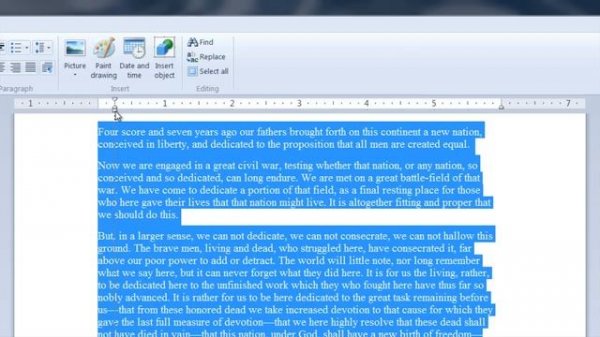 Adjusting a WordPad Ruler : Useful Computer Tips