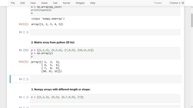 01 - How to Create NumPy arrays from Python list | NumPy | np.array() | Hindi смотреть онлайн