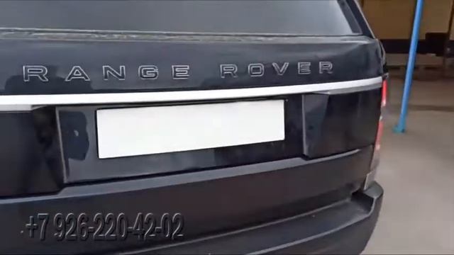Пример установки откидной рамки в крышку багажника на Range Rover смотреть онлайн