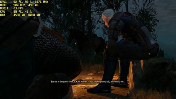 Witcher 3 : Wild Hunt (GT 750m 4GB)