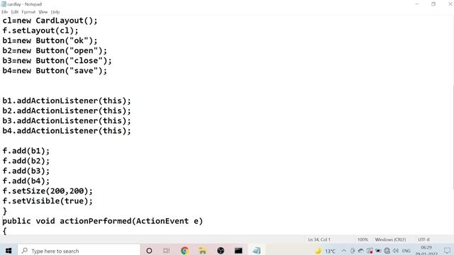 Card Layout in java смотреть онлайн