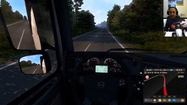 Еду из Франкфурта-на-Майне в Эрфурт в Euro Truck Simulator 2. смотреть онлайн