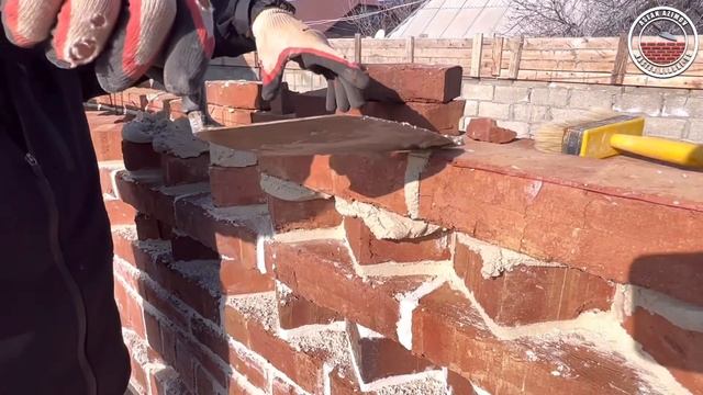 Кирпичная арка на белый шов бюджетный вариант под ручную формовку.Brick arch. смотреть онлайн
