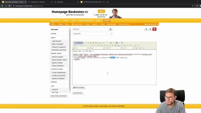 Tutorial: PDF-Datei in HTML-Quelltext einer Webseite einbinden смотреть онлайн