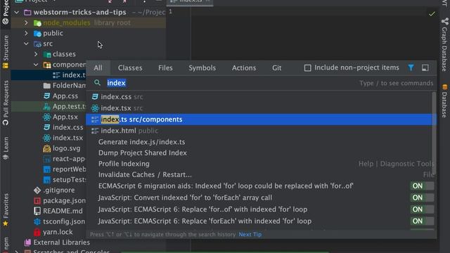 Webstorm. Select open file смотреть онлайн