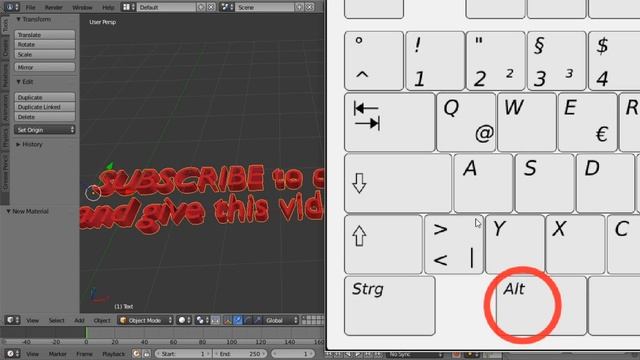 How to Convert Text to Mesh in Blender 2.7 смотреть онлайн