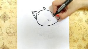 Как нарисовать Лисичку из мультфильма Ми-ми-мишки занятие для ребенка онлайн