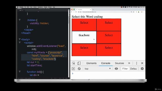 JavaScript Word Scramble Game from scratch course - learn JavaScript смотреть онлайн
