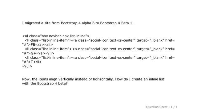 CSS : Bootstrap 4 - Inline List? смотреть онлайн