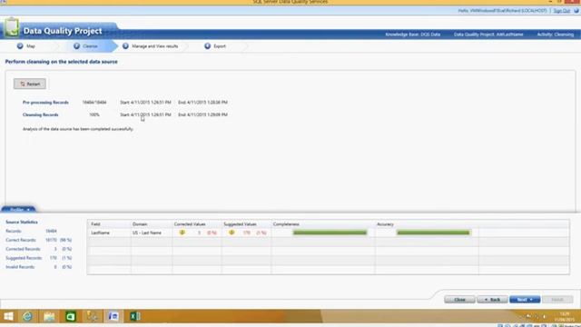 SQL Data Quality Services 06 Project Cleanse Last Name смотреть онлайн
