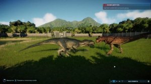 Jurassic World Evolution 2 бои динозавров-аллозавр VS карнотавр