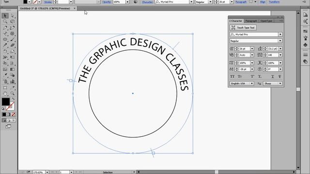 How to Type on a circle in Adobe Illustrator | How to Type on Path in Illustrator in Hindi смотреть онлайн