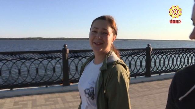 На Московской набережной в Чебоксарах состоялась оздоровительная прогулка смотреть онлайн