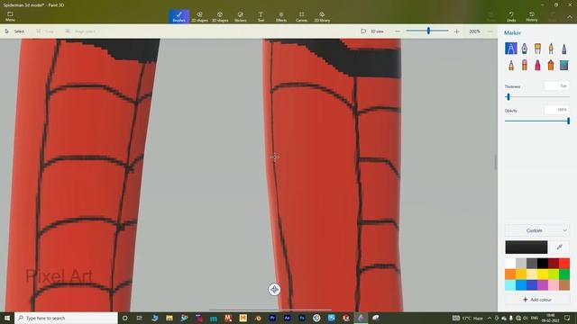 Windows 10 Paint 3d Tutorial : Creating an SpiderMan and paint it ! Easy 3d modeling software ! Fre смотреть онлайн