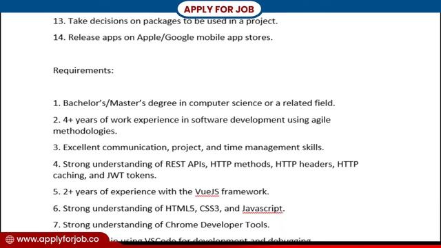 Vue Js Developer Job Vacancy in Noida | Package 8 LPA | Apply For Job смотреть онлайн