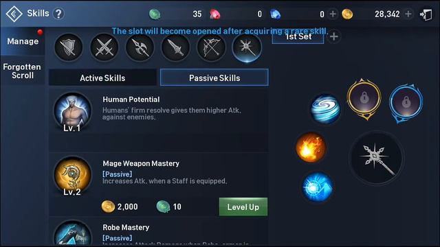 Lineage II Revolution - Skills Level Up смотреть онлайн