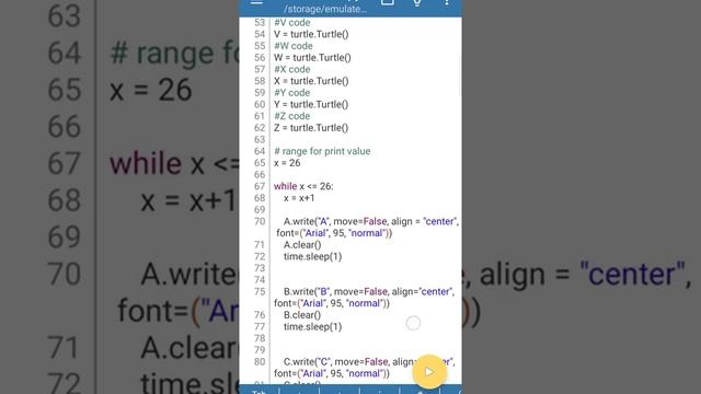 A to Z table program in python смотреть онлайн