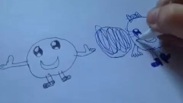 Челендж #1 2 минуты рисунок !:)) смотреть онлайн