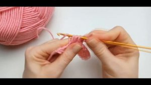 Полустолбик с накидом ? Амигуруми для новичков. Урок 6