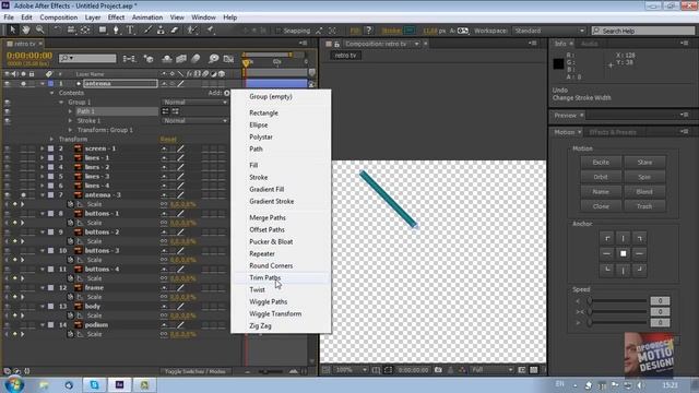 Шейпы. Как импортировать и анимировать векторный файл в After Effects? смотреть онлайн