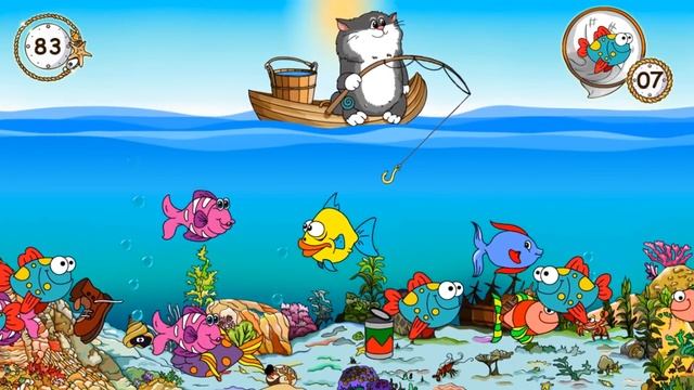 Детская рыбалка. Обучающая игра для малышей. смотреть онлайн
