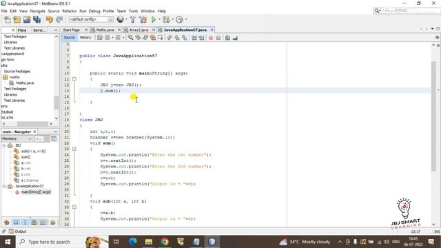 (Java) Class Making , Method declartion , method calling In Java | JBJ Smart Learning ? смотреть онлайн
