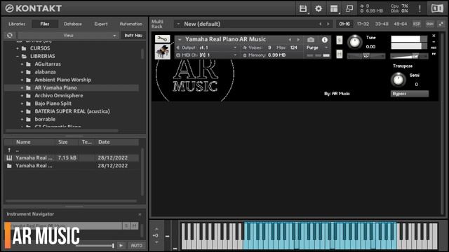 Yamaha Piano para Kontakt 6.4.2 смотреть онлайн
