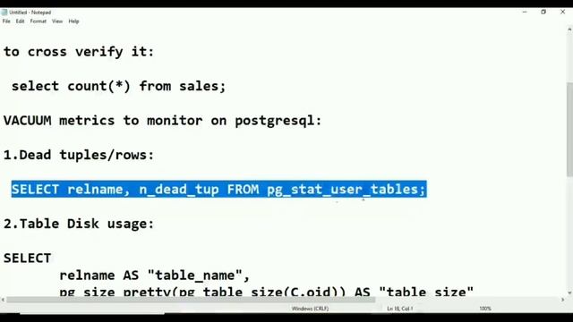 Tutorial 30-What is a vacuum in PostgreSQL | PostgreSQL Vacuum смотреть онлайн