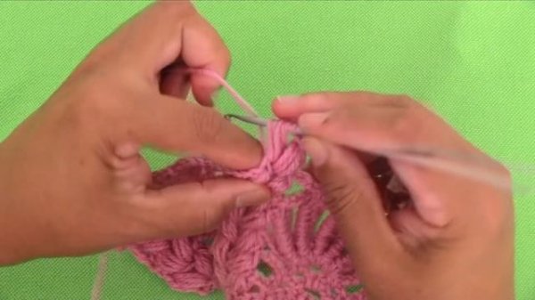 Como tejer a crochet gorro en punto conchas de abanico 3D tejido con ganchillo