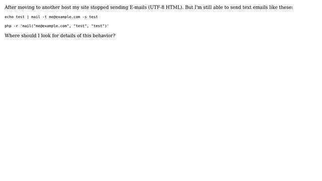 Postfix sends plain text emails from PHP but rejects html смотреть онлайн