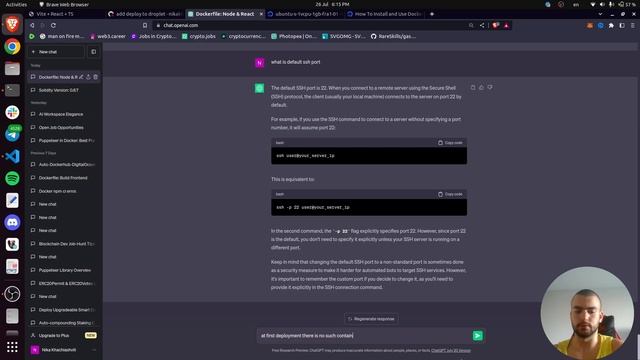 Deploy Full Stack App to DigitalOcean Droplet with Docker, Github & ChatGPT - LIVE смотреть онлайн