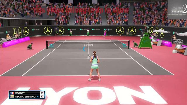 Alize Cornet VS Camila Osorio 🏆 ⚽ Lyon Open Round 32 (29/01/2023) 🎮 gameplay on AO смотреть онлайн