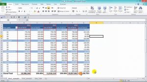Pivot Table Excel Tutorial -  Show The Percent Of