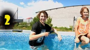 НЕ ответишь - Наказание ЩЕКОТКА!!!/Щекотка челлендж с вопросами 6 серия в бассейне/Катомишка